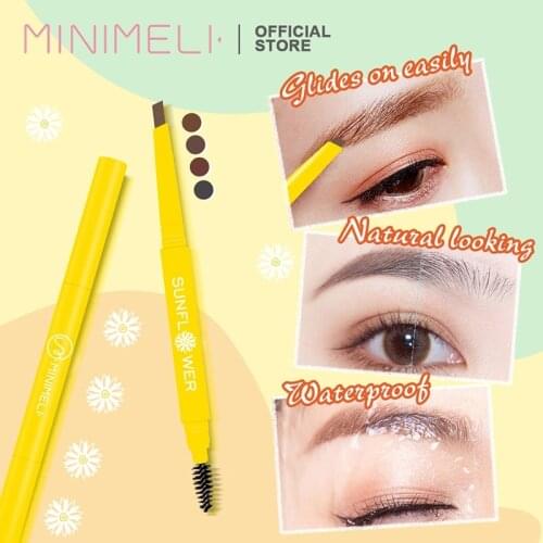 Double-headed Eyebrow Pen Natural Eyebrow Makeup Triangle Eyebrow Pencil With Brush Eyebrow Enhancers Waterproof Long Lasting