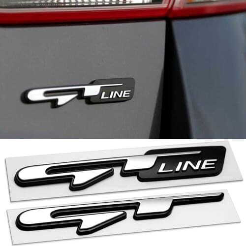 Car GT line Rear Trunk body Emblem Badge sticker For Renault Talisman Captur Espace Clio Megane Koleos Scenic 4