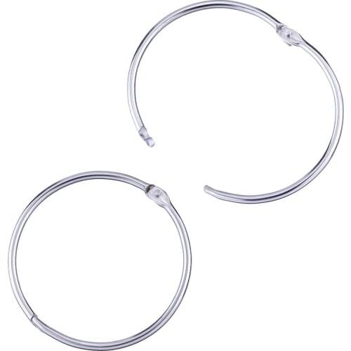 2-inches/50mm Loose Leaf Binder Rings,48pcs Nickel Plated Book Rings