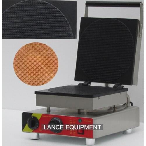 Round shape ice cream waffle cone maker, waffle cone making machine