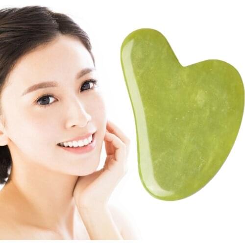 Big Size Heart-shaped scraping board large Gua sha stone jade facial massage to lift face-lift