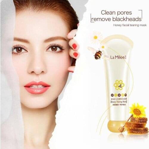 Honey Tearing Mask Peel Mask Oil Control Blackhead Remover Peel Off Dead Skin Clean Pores Shrink Care Face Skincare Masks
