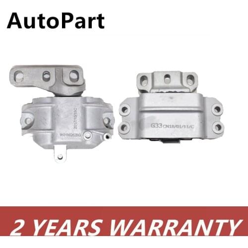 2PCS Rear&Front Right Left Engine Transmission Motor Mount Repair Set For Audi A3 S3 VW Golf Jetta Touran 1K0199555M 1K0199262