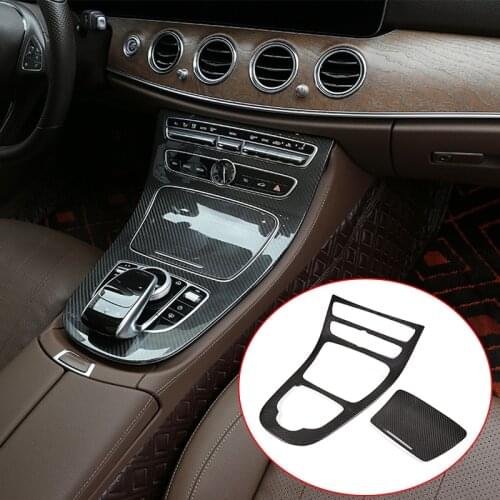 Real Carbon Fiber For Mercedes benz E Class W213 2016-2018 Car Interior Center Console Decoration Panel Trim Auto Accessories