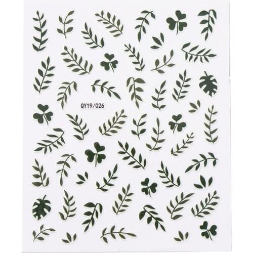 New Nail Sticker Small Fresh Flower Cartoon Plant 3D Nail Sticker Hyuna Nail Nail Patch Waterproof Nail Decoration Accesoires