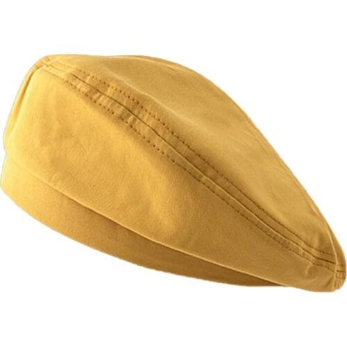 New Fashion Women Girls Berets with Adjustable Rope Simple Solid Color Retro Hats