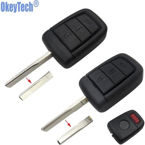 OkeyTech 3+1 4 Buttons Replacement Car Remote Key Shell Keyless Entry Case Fob For Chevrolet Holden Commodore Aveo Free Shipping