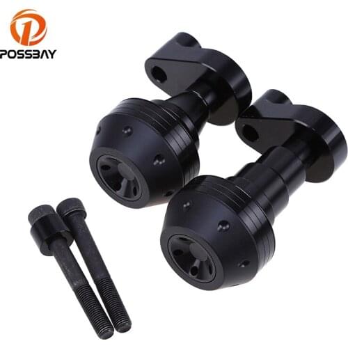 POSSBAY Aluminum Alloy Motorcycle Frame Slider Falling Protectors Anti Crash Pad Protector Engine Cover For Yamaha R6 08-16