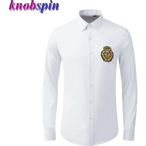 Brand Business male Dress Shirt High quality Long sleeve Slim Casual Mens Shirts Solid color Plus size 38-48 Chemise homme