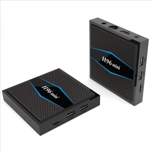 S905W quad core 2GB memory 16gb flash H96mini black color android tv box with tf card