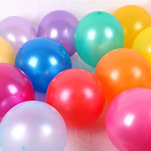 100pcs/lot Wedding Decoration Balloons 12Inch 2.8g Helium Pearl Latex Balloon Happy Birthday Valentines Day Party Decor Supplie