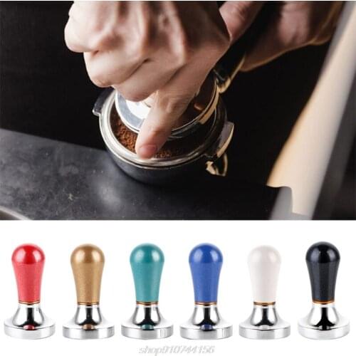 57.5mm Espresso Coffee Tamper Aluminum Alloy Coffee Tamper with Handle for Coffee Maker Espresso Press Hammer J04 21 Dropship