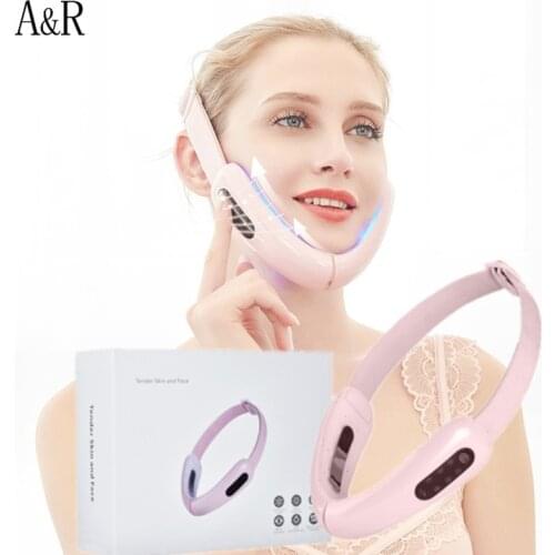 V Face Lifting Facial Machine Tape Slimming Dvice Skin Instrument Beauty Massager LED Exerciser Stimulator Vibration Lift Belt