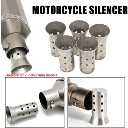 Motorcycle Exhaust Muffler DB killer 51mm Removable Silencer Noise Sound Eliminator For Ninja250-300-400 R3 Pcx CBR 500R