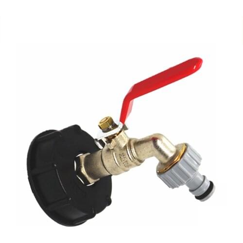 1/2 inch Male thread to 15mm IBC Tank Valve Adapter Kit IBC Tote Tank Food Grade Drain Adapter Garden Hose Faucet