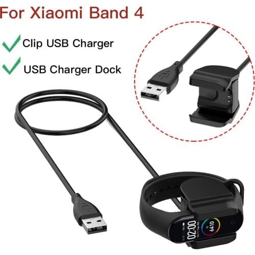 200pcs For Xiaomi Mi Band 4 Charger Cable Smart Wristband Charging Wire For Miband 4 Smart watch Charging Cord Adapter Wire