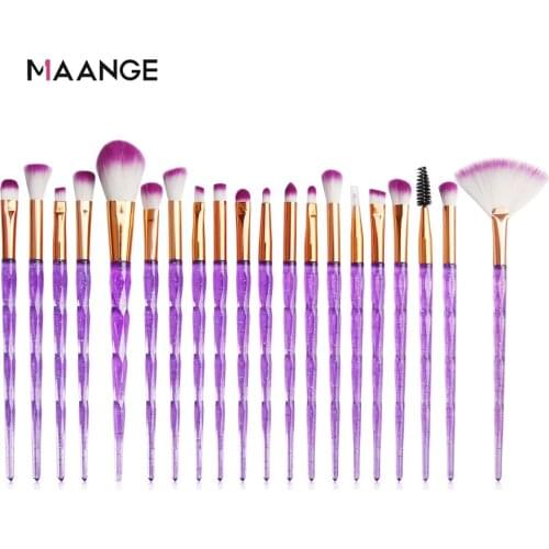 7-20Pcs Diamond Makeup Brushes Set Powder Foundation Blush Blending Eyeshadow Lip Cosmetic Beauty Make Up Brush pincel maquiagem