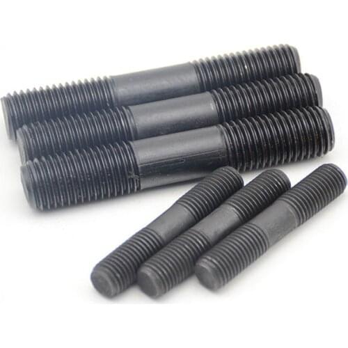 Double Head Bolt GB901 8.8 Level High Strength Friction Grip Bolt Screw Thread Rod 10pcs