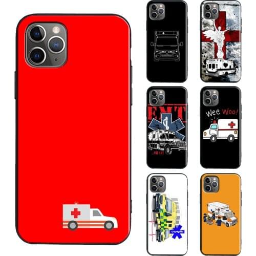 EMT EMS Ambulance Case For iPhone 12 mini 11 Pro Max 6S 7 8 Plus X XR XS Max SE 2020 TPU Cover Coque