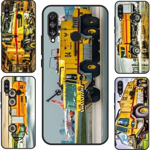 Fire Truck Case For Huawei P Smart 2019 2021 Nova 5T Mate 20 Lite P20 P30 P40 Honor 20 Pro 8X 9X 10i