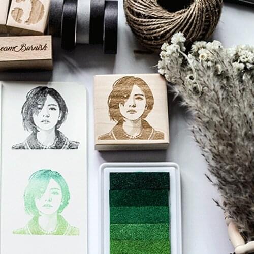 DIY Personalized Custom Photo Stamp Selfie Portrait Stamp Girlfriend Boyfriend Valentines Day Birthday Gift Chop Seal With Ink