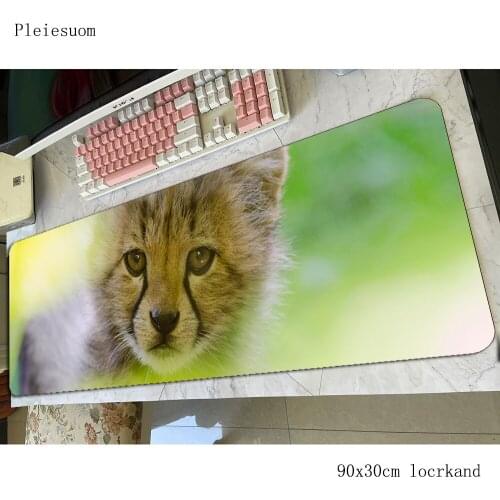 Cheetah print mouse pad 90x30cm gaming mousepad anime Gorgeous office notbook desk mat Colourful padmouse games pc gamer mats