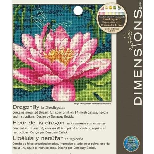 DIM 71-07240 pink water lily Counted Cross Stitch 11CT 14CT 18CT DIY Chinese Cross Stitch Kits Embroidery Needlework Sets
