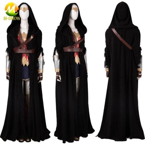 WW84 Cosplay Costume Diana Prince Sexy Dress Battle Outfit Corset Skirt Cloak Boots Full Set Halloween Uniforms for Audlt Women
