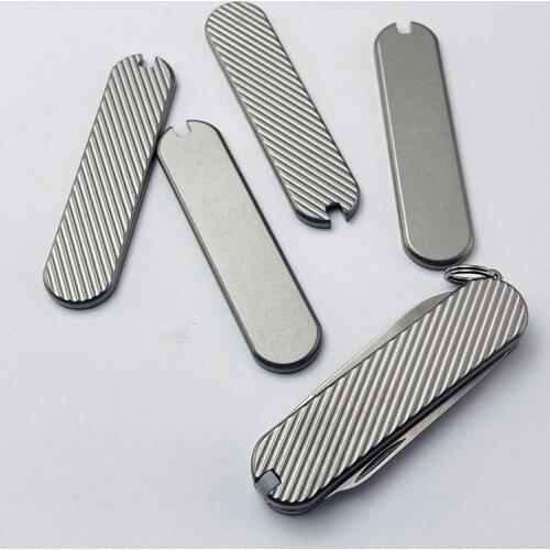 Titanium Alloy Chip Modified TC4 Handle Patch DIY Knife Handle Material Making For 58 mm Victorinox Swiss Army