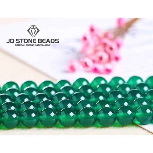 Natural Green Agate Beads Onyx Stone beads Accessory Agate Loose Beads Gemstone For Jewelry Making Wholesale Beads From China