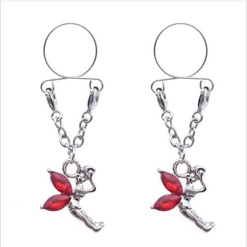 Non pierced Clip On Nipple Ring Fake Nipple Jewelry Fake Nipple Ring