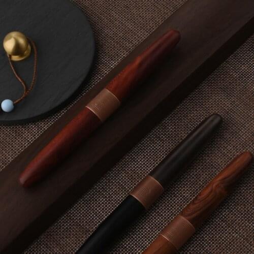 All Wood Antique Fountain Pen For Students, Calligraphy Pen