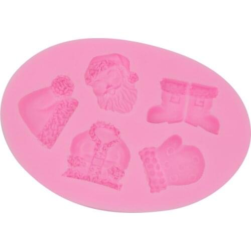 Christmas Snowman Shape Fondant Silicone Mold Kitchen Baking Chocolate Pastry Candy Clay Making Cupcake Decoration Tools