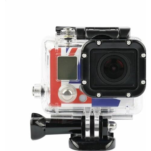 Ruigpro for Go pro Accessories For Gopro Waterproof Housing Case Mount Hero 3 for Gopro Hero3+ 3 4 Balck silver Camera Mounting