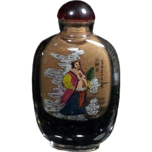 Family collection of ancient Buddhism (glazed snuff bottle)