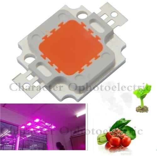10pcs/lot 10w cob grow led chip , full spectrum 380nm~840nm full spectrum led grow light for plant grow fast and better