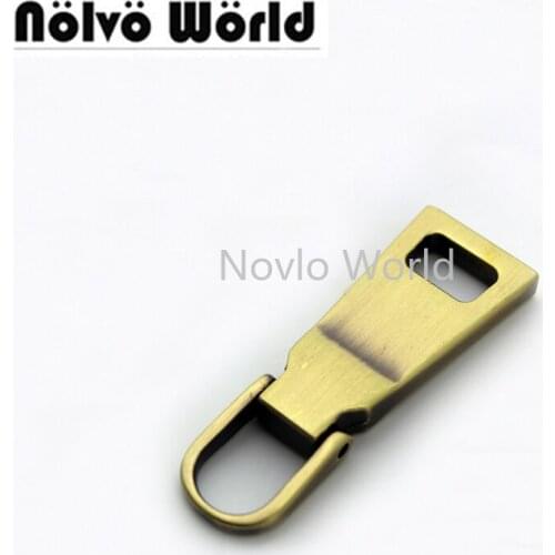 10pcs 6 colors Size 5 zipper slider repair bags handbags purse clothing,Rose gold zipper pullers