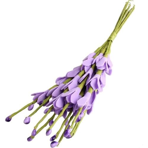 30 PCS Artificial Foam Flowers Long Branch Wedding Home Decoration Wall Backdrop Accessories DIY Headwear wedding floral