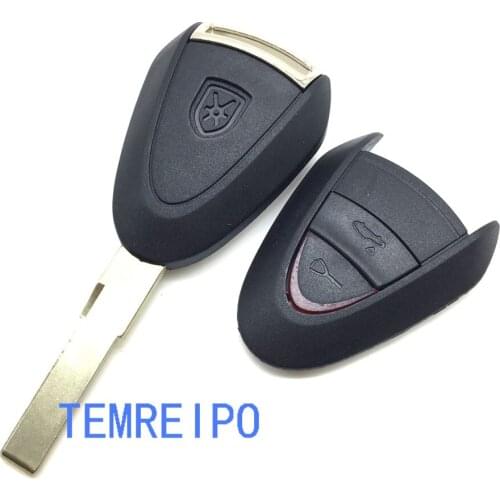 5pcs/lot 2 Buttons Replacement Remote Key Case Shell Fit For Porsche Cayman 911 Boxster Carrera GT