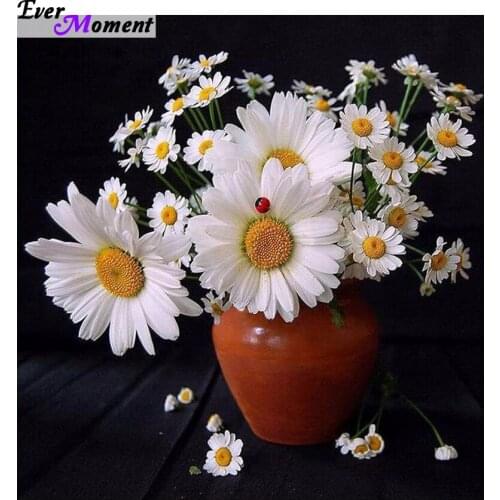 5D DIY Diamond Painting Flower Crystal Cross Stitch Floral Vase Needlework Home Decorative 3D Square Diamond Embroidery ASF413