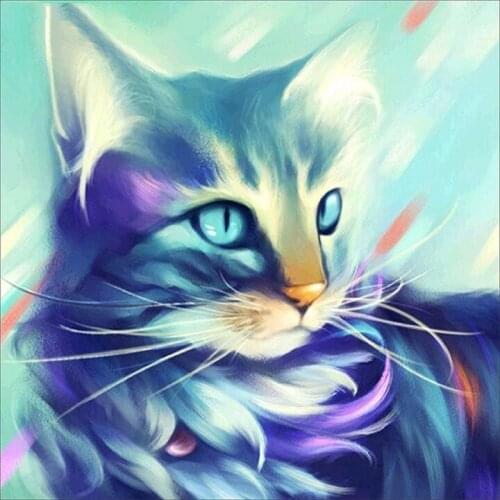 Diamond Painting Cat Full Drill Diamond Embroidery Animals Mosaic 5D DIY Cross Stitch Decoration Home