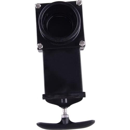 Car 1pc Black 50MM Sewer Water Tank Dump Drain Standard Waste Valve Fit For Most Standard RV And Campervan