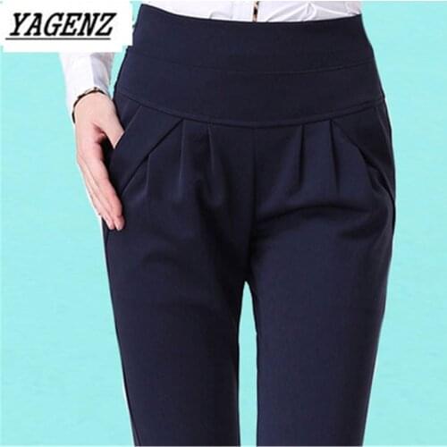 Hot 2020 New Spring Summer Women Korea High elastic waist Sexy Harem pants Large size Loose Lady feet pants Casual Trousers 6XL