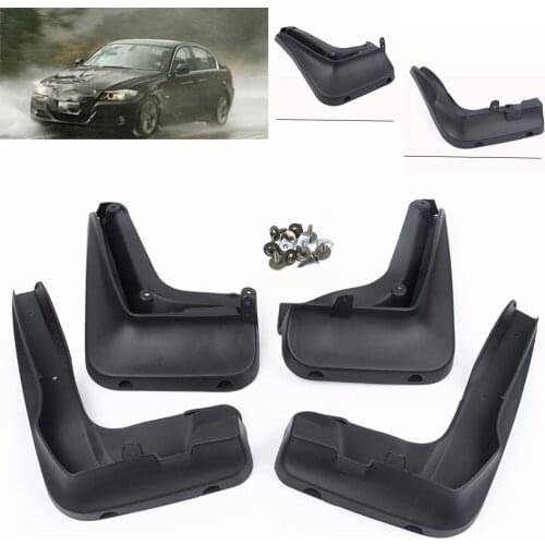 4Pcs Front Rear Mudguards Mud Flaps Splash Guards Fender Covers For BMW 3 Series E90 E91 E92 2008 2009 2010 2011