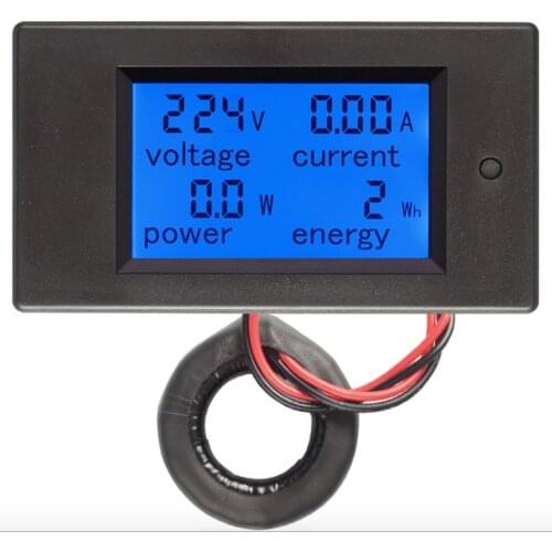 AC 80-260V 0-100A Digital Voltmeter Ammeter Power Energy Tester 110V 220V Current Voltage Meter Power Wattmeter Adapter Supply