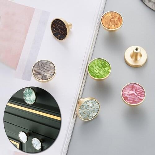 European Brass Door Knobs and Handles for Kitchen Cabinet Copper Furniture Handles Drawer Pulls Ink Wash Wall Hanging Hooks