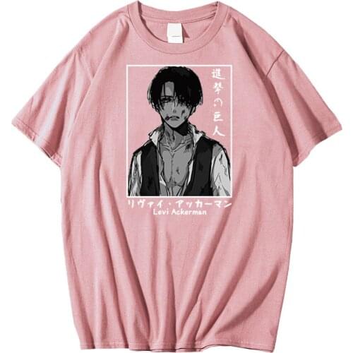 Janpanese Anime Attack on Titan T Shirt Round Neck Harajuku Manga Streetswear Tops Unisex