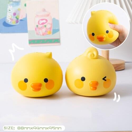 Kawaii Big Squishy Duck Squishies Cream Slow Rising Relieve Stress Squeeze Toys Decompression Ornaments Kid Gift
