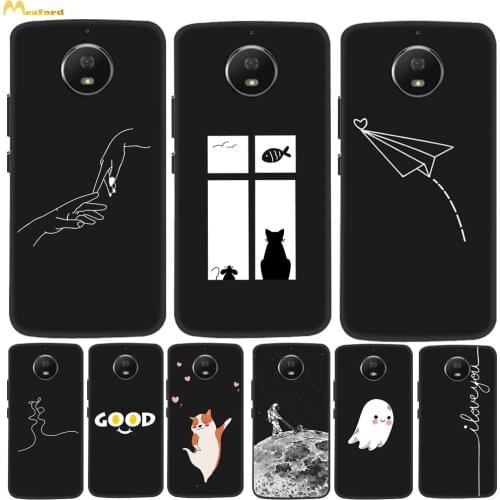 MotoG5s Cover For Motorola Moto G5 S Plus Phone Case MotoG50 G5S G50 G 5S 50 Black Silicone Cover Soft TPU Cute Queen Husky Etui