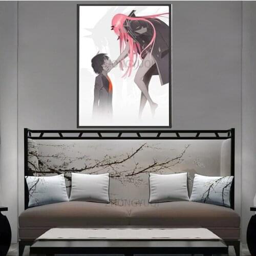 Darling In The Franxx Sexy Anime Figures Canvas Prints Modern Painting Posters Wall Art Pictures For Living Room Decoration